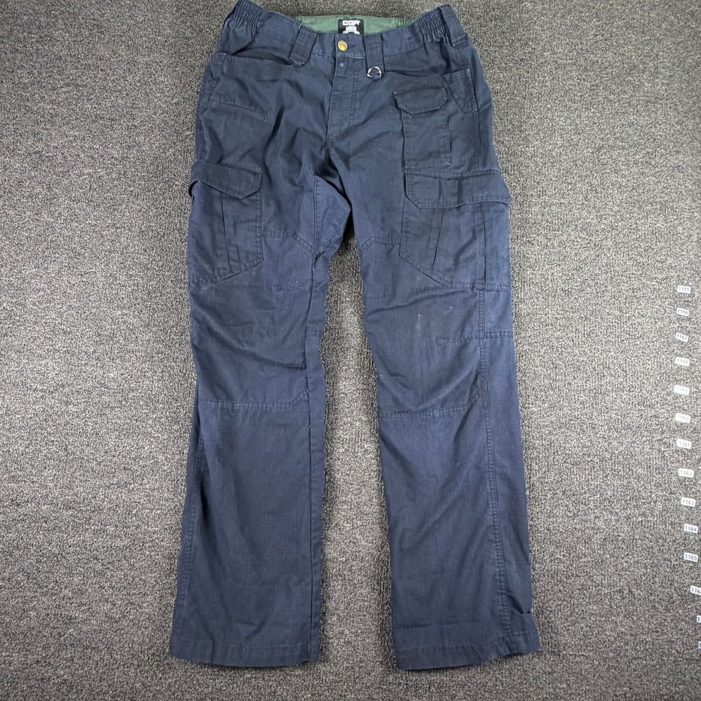 CQR Cargo Pants Mens 30 Liberator Navy Blue Ripstop Tactical EUC